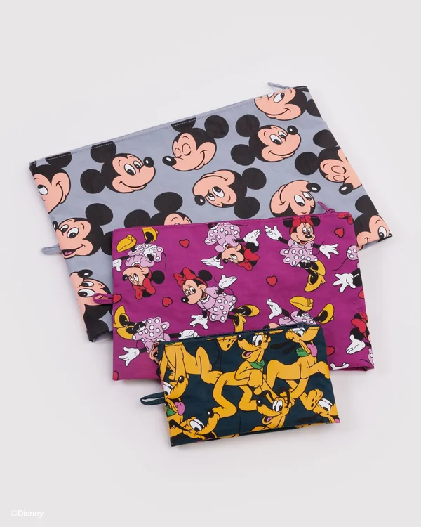 Go Pouch Set - Mickey, Minnie & Pluto - Size: OS