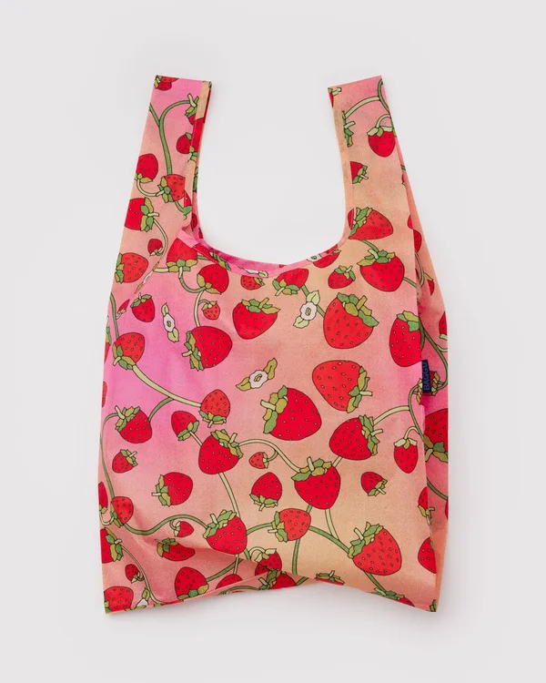 Standard Baggu - Strawberry Blossom - Material: ripstop-polyester