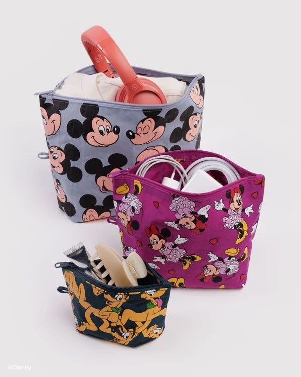 Go Pouch Set - Mickey, Minnie & Pluto - Size: OS