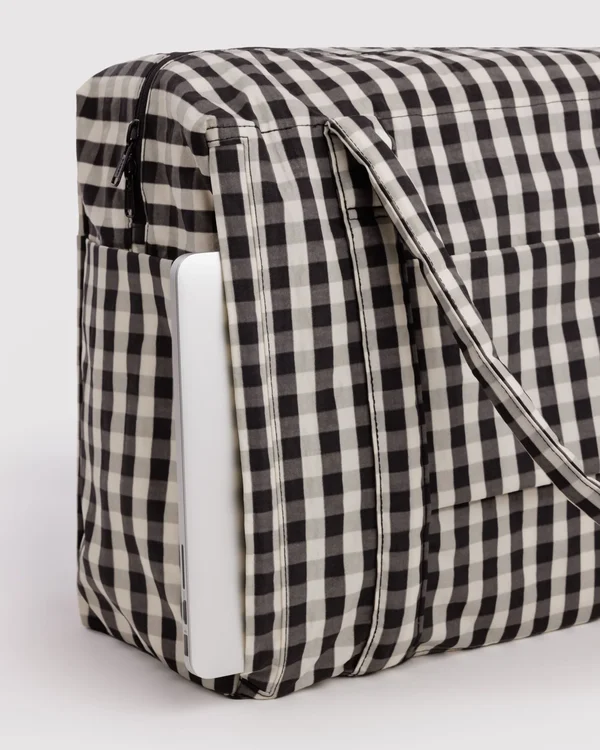Cloud Carry-On - Black And Cream Gingham - Size: OS