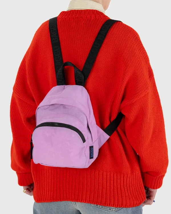 Mini Nylon Backpack - Peony - Size: OS