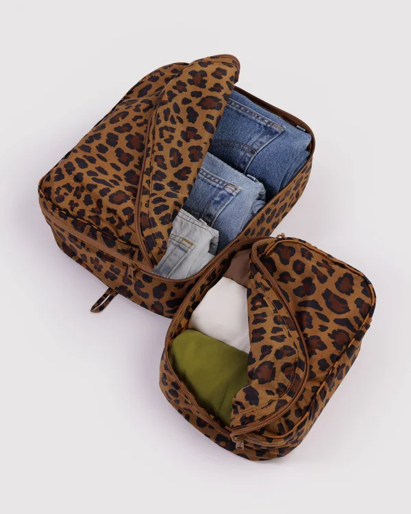 Packing Cube Set - Leopard - Size: OS
