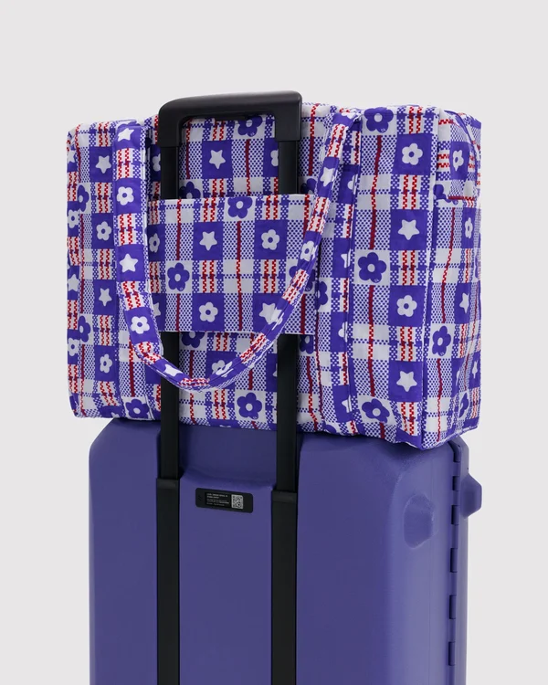 Cloud Carry-On - Market Plaid Blue