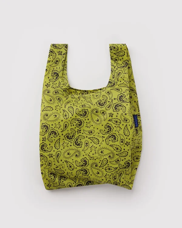 Baby Baggu - Chartreuse Paisley - Material: ripstop-nylon