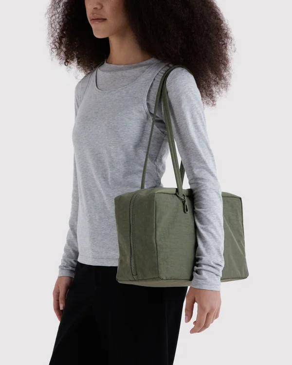 Medium Nylon Bowler Bag - Caper - Size: OS
