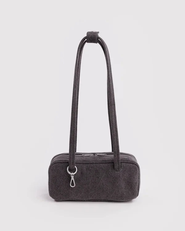 Small Denim Bowler Bag - Washed Black Denim