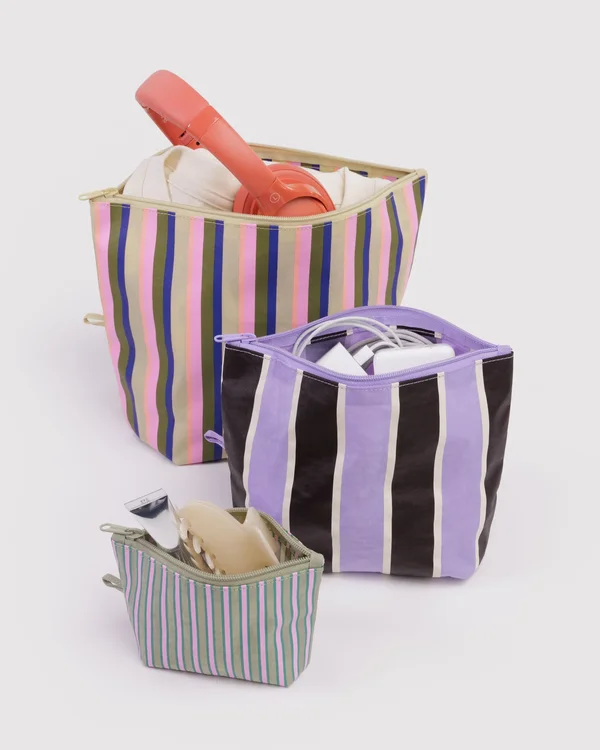 Go Pouch Set - Candy Shop Stripes - Material: heavyweight-nylon