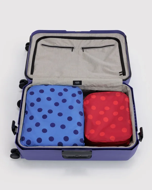 Large Packing Cube Set - Polka Dot Mix - Material: ripstop-nylon