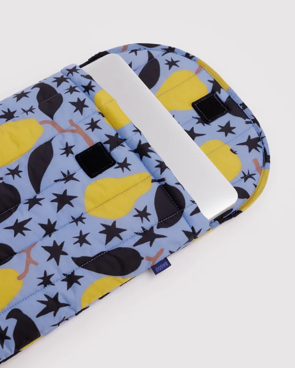Puffy Laptop Sleeve 16" - Golden Pears - Material: ripstop-nylon