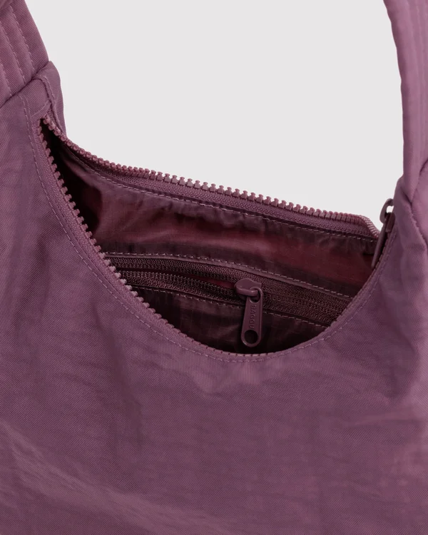 Mini Nylon Shoulder Bag - Wild Plum - Material: heavyweight-nylon