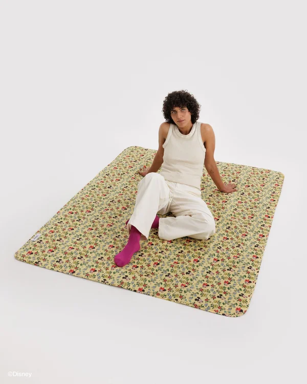 Puffy Picnic Blanket - Storybook Floral