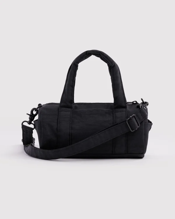 Small Nylon Duffle Bag - Black - Size: OS