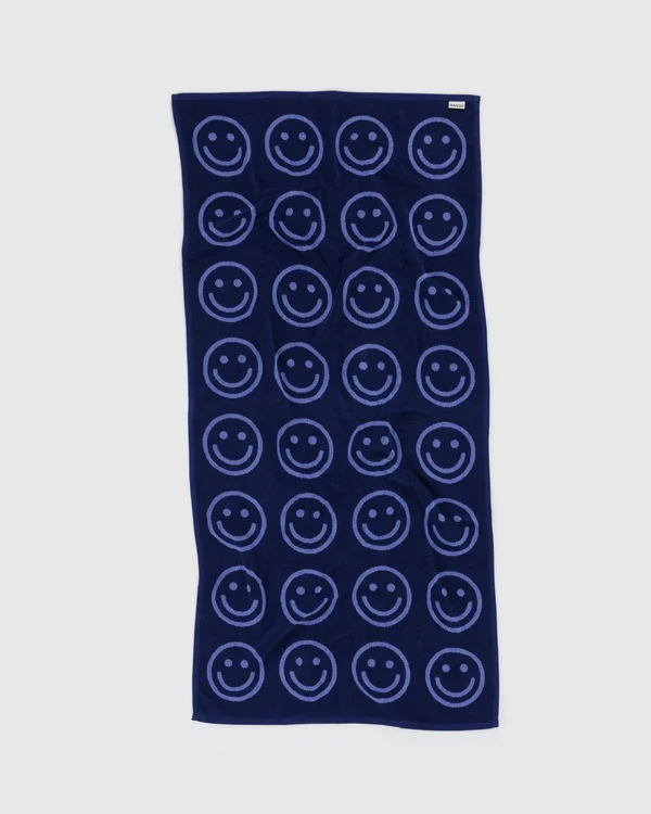 Bath Towel - Happy Blue
